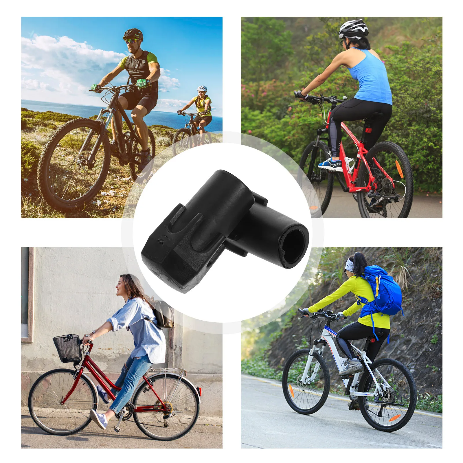 2Pcs Electric Bike Pedal Cover Caps Plastic Topper Foot Peg Protectors Universal Use Easy Installation Pedal End Caps