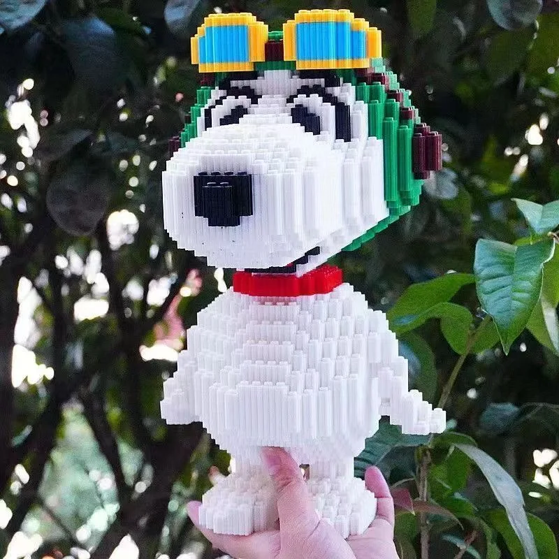 Cartoon Doll Snoopy Building Blocks Diamond Small Particles Assembled Children Thinking Development Educational Toys Ornaments