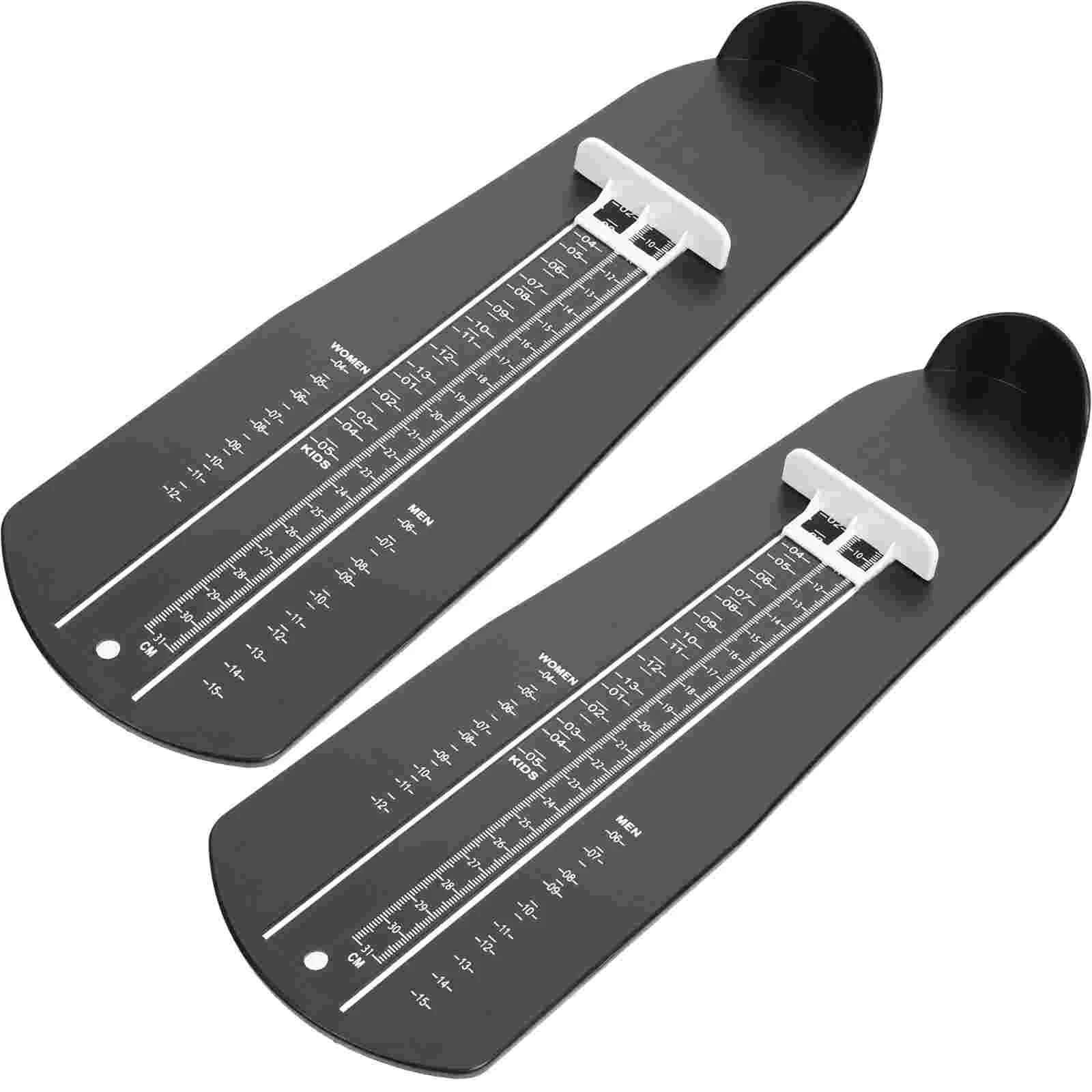 

2 Pcs Shoe Feet Measuring Ruler Device Measurement Size Measurer Foot Devices Shoes US Sizer Baby
