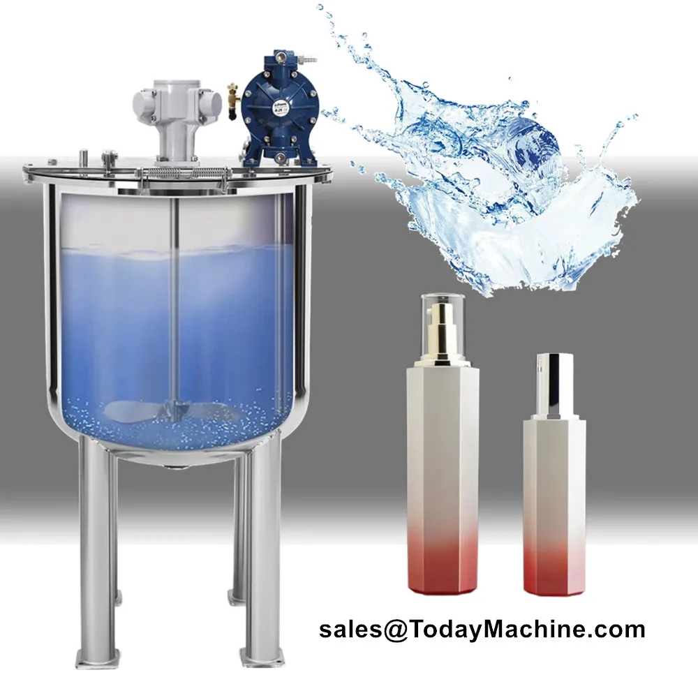 Liquid Soap Shampoo Hair Gel Shower Gel Mixing Blending Tanks Making Machine