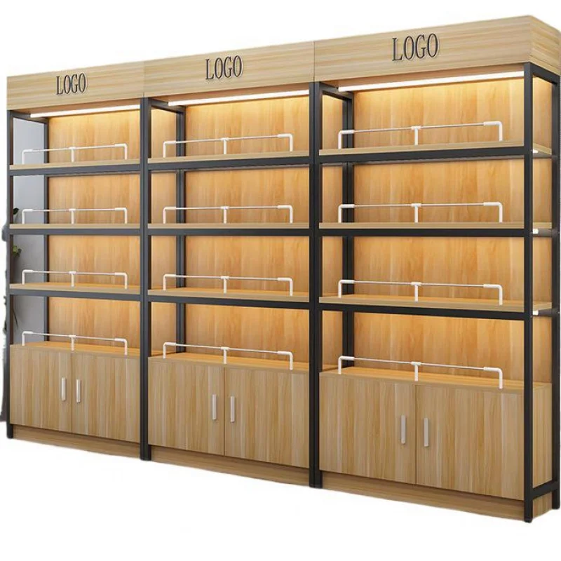 Customized. Product Shelf Display Shelf with Fence Supermarket Container Shelf Showcase Multi-Layer Maternal and Child Cosmetics