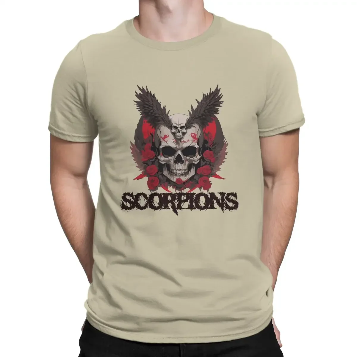 2024 Men's Wind Of Change Song Of Band T Shirts S-Scorpions Cotton Clothing Casual Short Sleeve Round Collar Tee Shirt Graphic