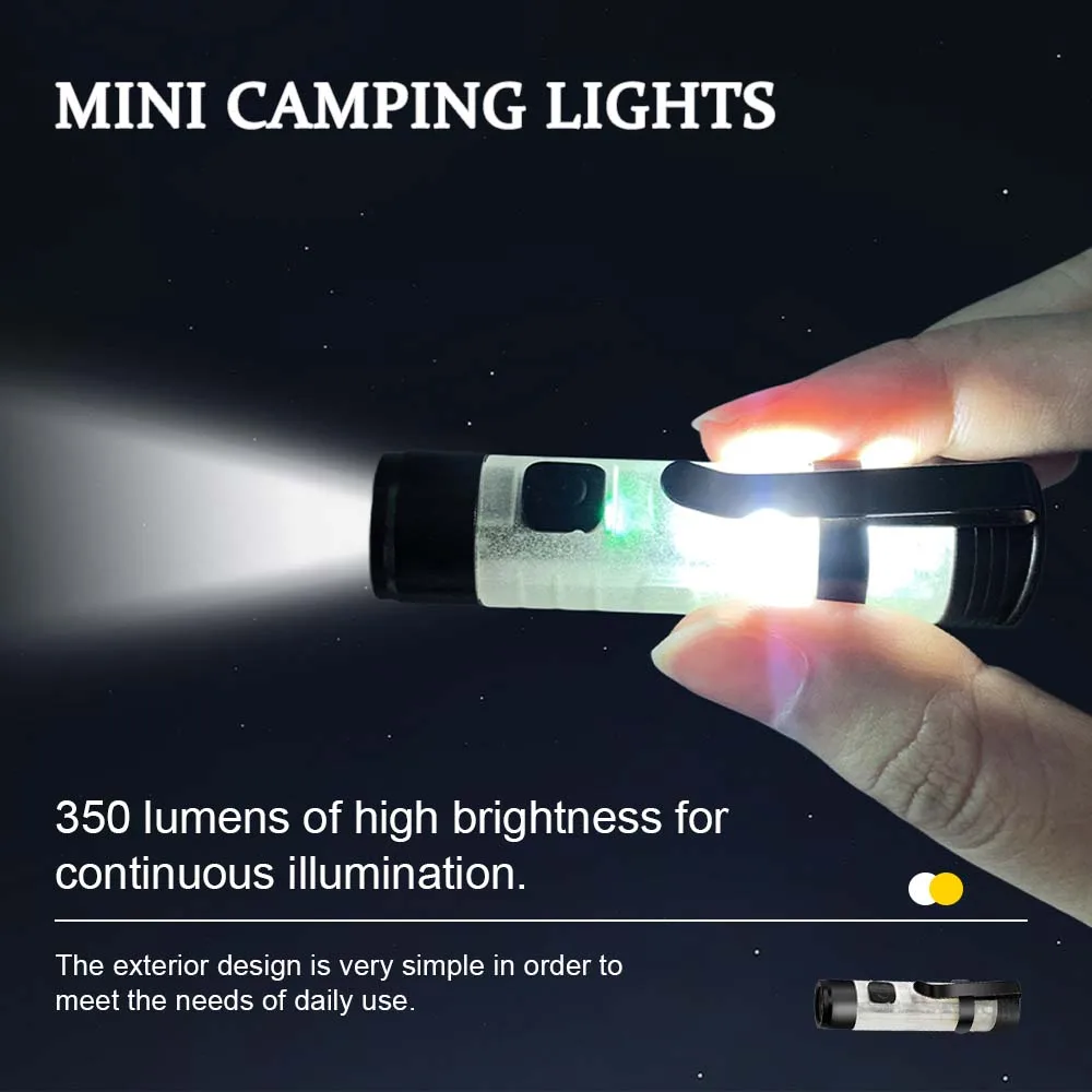 5050workshop Mini Camping Pocket Lantern Portable 2-Way Torch & Lantern MICROLight Micro Light Rechargeable LED Pocket Light