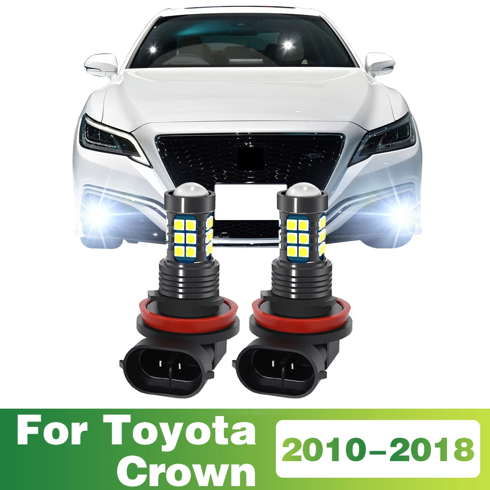 

2 шт. светодиодные лампы автомобиля передние противотуманные фары для Toyota Crown 12-го поколения 2004 2005 2006 2007 2008 2009 аксессуары