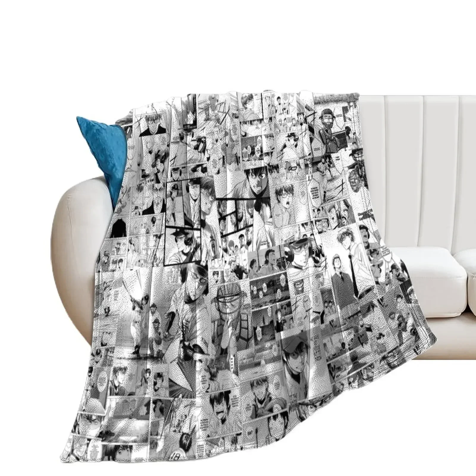 

Diamond no Ace Manga Collage Throw Blanket warm for winter Blankets For Bed heavy to sleep Weighted Blankets