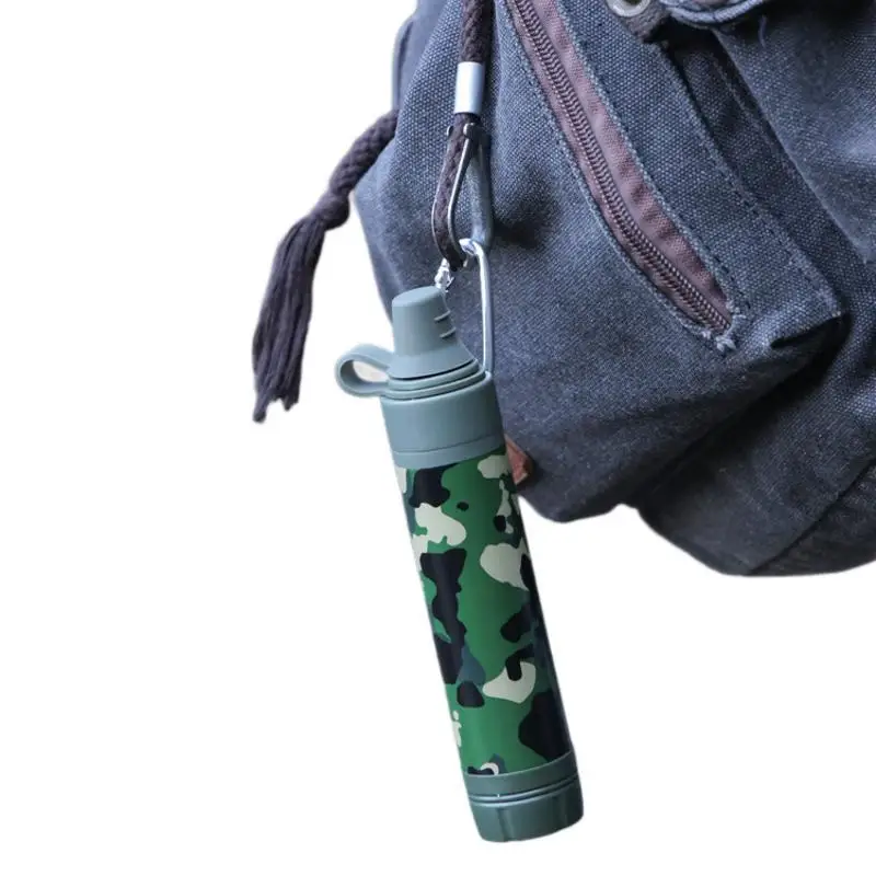 Filtro dell'acqua di emergenza da campeggio all'aperto, filtrazione di emergenza per la vita all'aperto, potabile diretta, depuratore d'acqua individuale, sterilizzazione