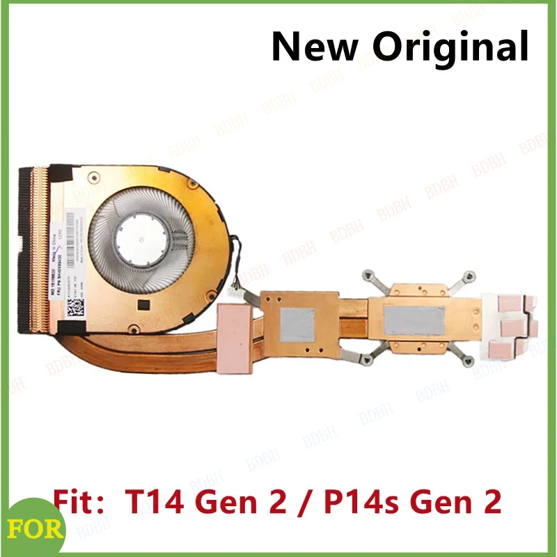 

BDBH New Original For Laptop Lenovo ThinkPad T14 Gen 2 P14s Gen2 Heatsink CPU Cooling Fan Cooler Dis FRU PN:5H40X89428/9 X89430