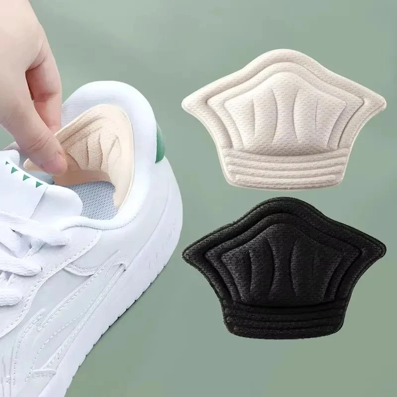 1/2/3/4Pairs Sneakers Heel Protector Sticker Inserts Sports Shoes Insole Non-Slip Shoe Pads Adjustable Size Pain Relief Patch