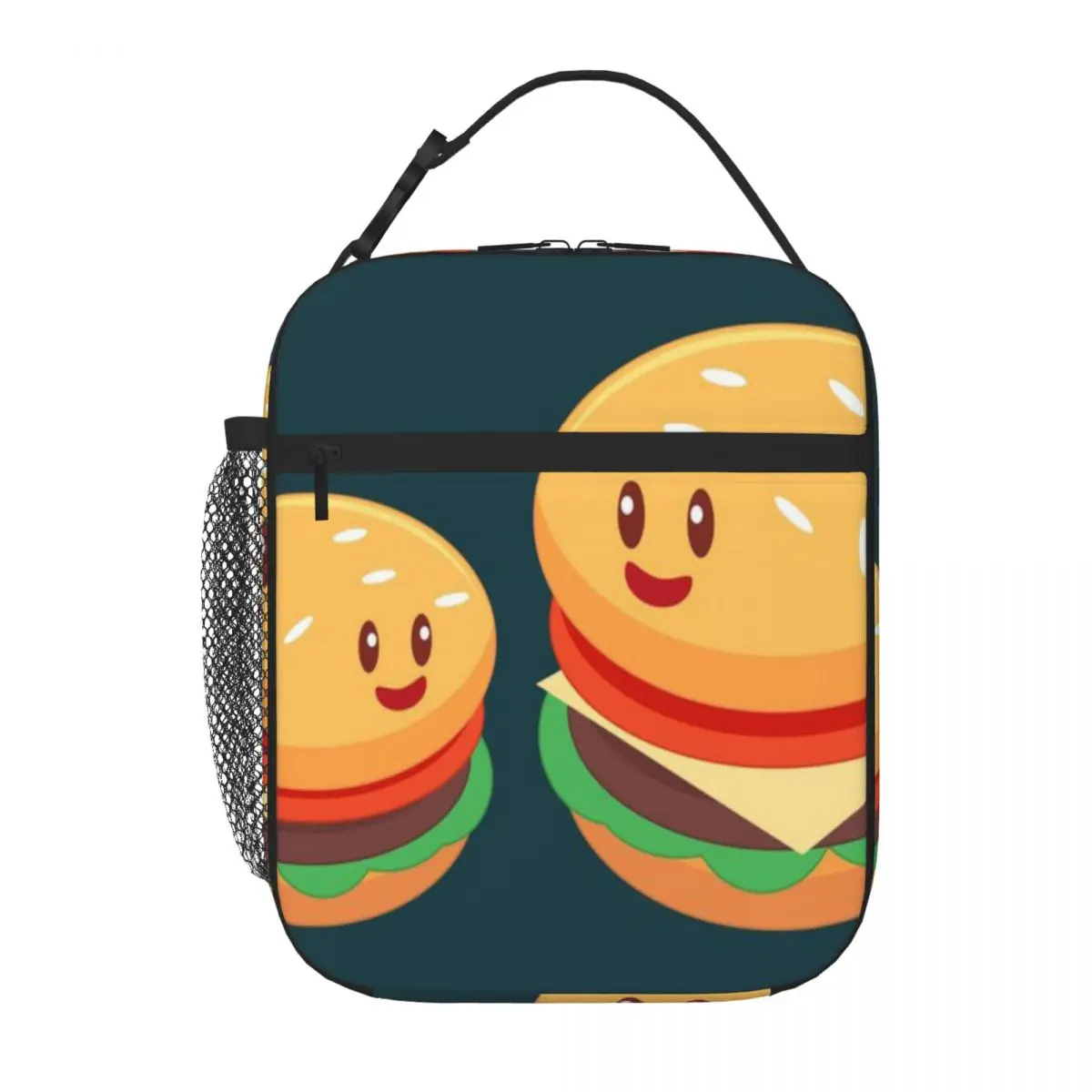 Hot Sale Small Burger And Big Burger Insulated Inner Sports Lunch Bag Auto Travel Reusable Lunch Bag