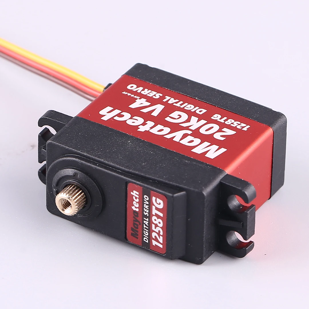 Mayatech 1258TG V4 20KG modèle numérique haute tension FPV couple élevé servo à engrenages métalliques résistant aux éclaboussures