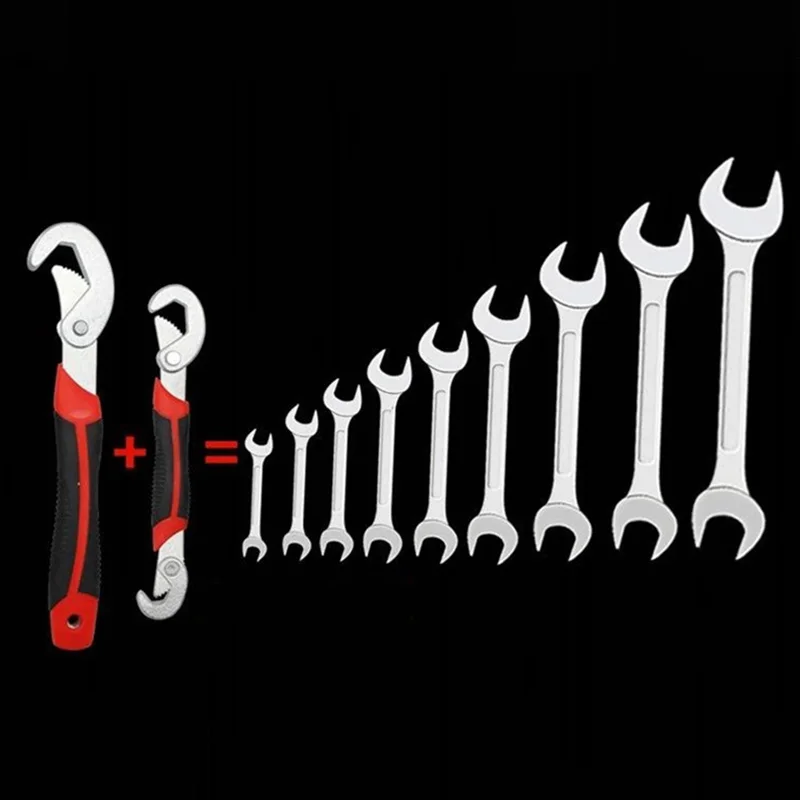 Universal Pipe Wrench Set Universal 8-32mm Multifunction Adjustable Open Spanner Hand Tool