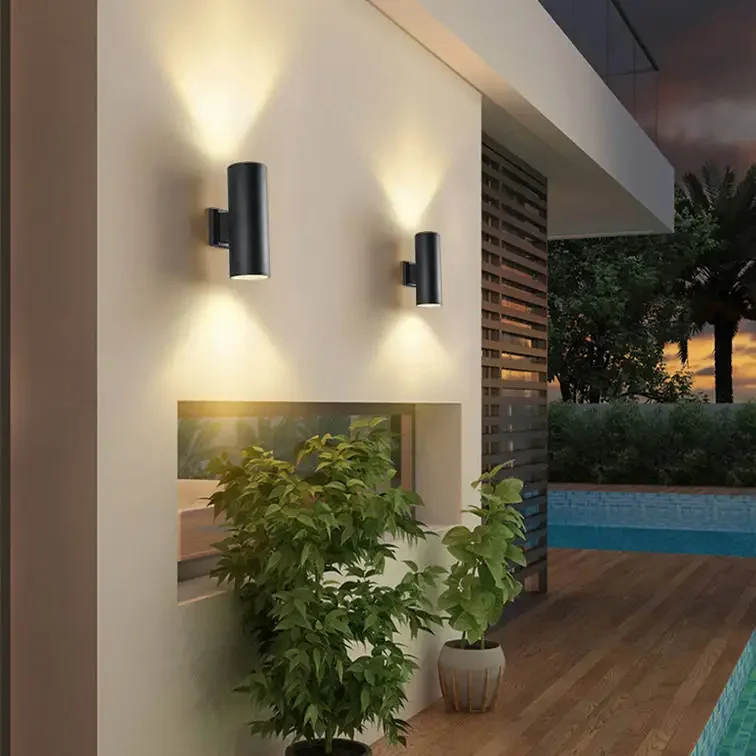 Lampada da parete a LED IP65 per portico, corridoio, illuminazione decorativa montata a parete, moderna lampada da parete per esterni impermeabile