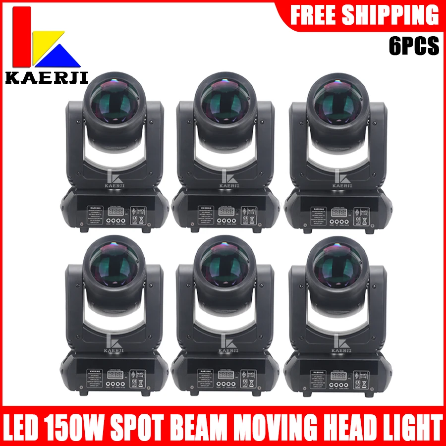 

No Duty 6Pcs/Lot Mini 150W LED Moving Head Light Beam Spot Prisms Dj Dmx Stage Light Effect For Disco Dj Bar Wedding KTV Party