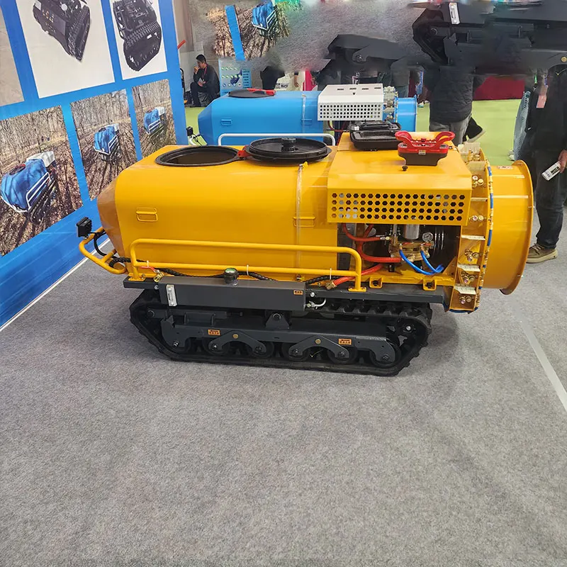 Remote Control Self Propelled Agricultural Crawler Sprayer Pump Driverless for Orchard Garden Nursery Farm Custom