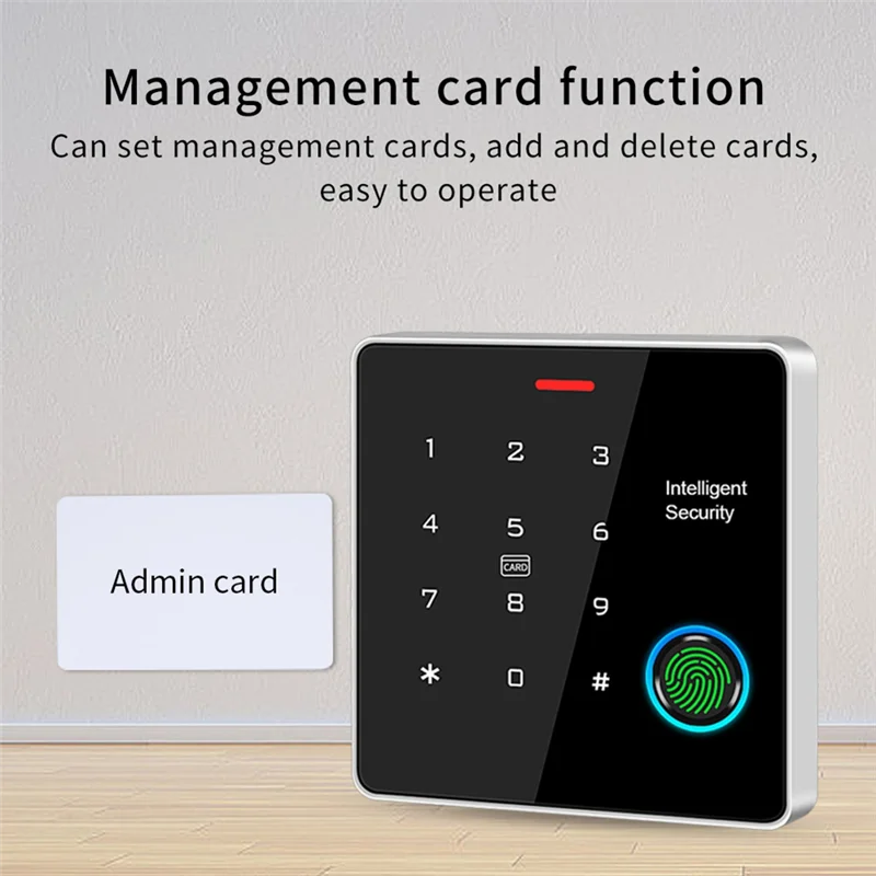 

N82R Dual-Frequency Waterproof Metal Access Control Machine Fingerprint Door Opener Standalone Door Opener