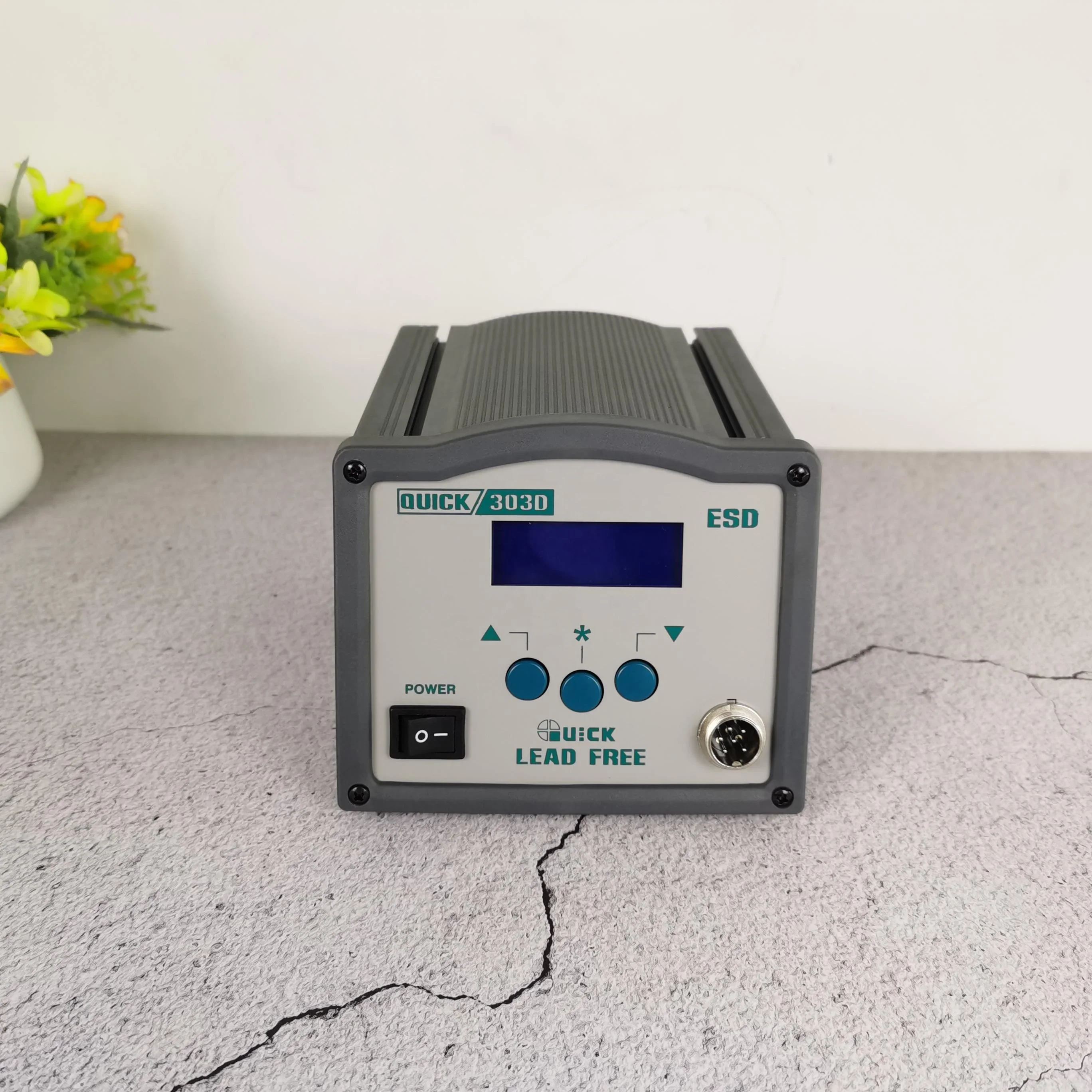 QUICK 303D 120W LCD Intelligent Lead-Free Digital Display High Frequency Soldering Station Soldering Iron Welding Machine