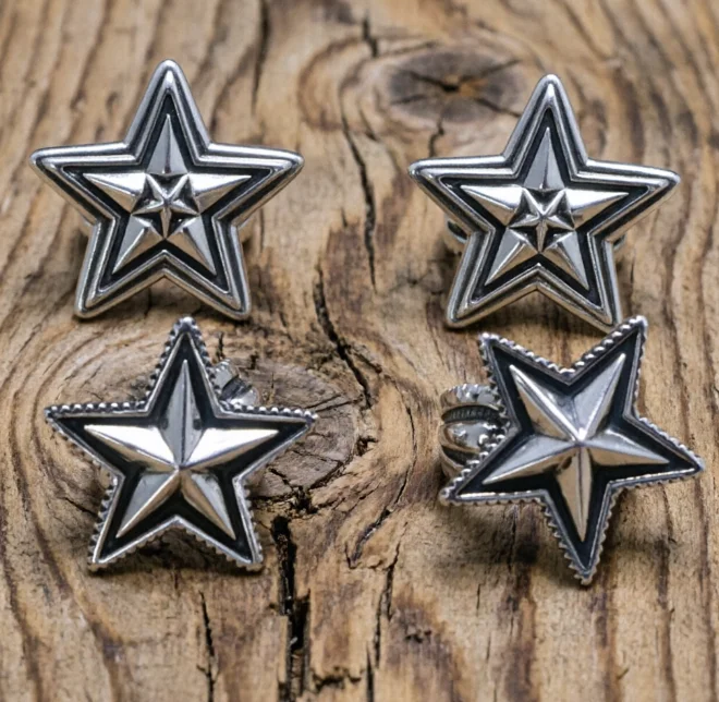 

S925 sterling silver five pointed star open ring for men's personalized and domineering punk style hip-hop retro trendy joint ri