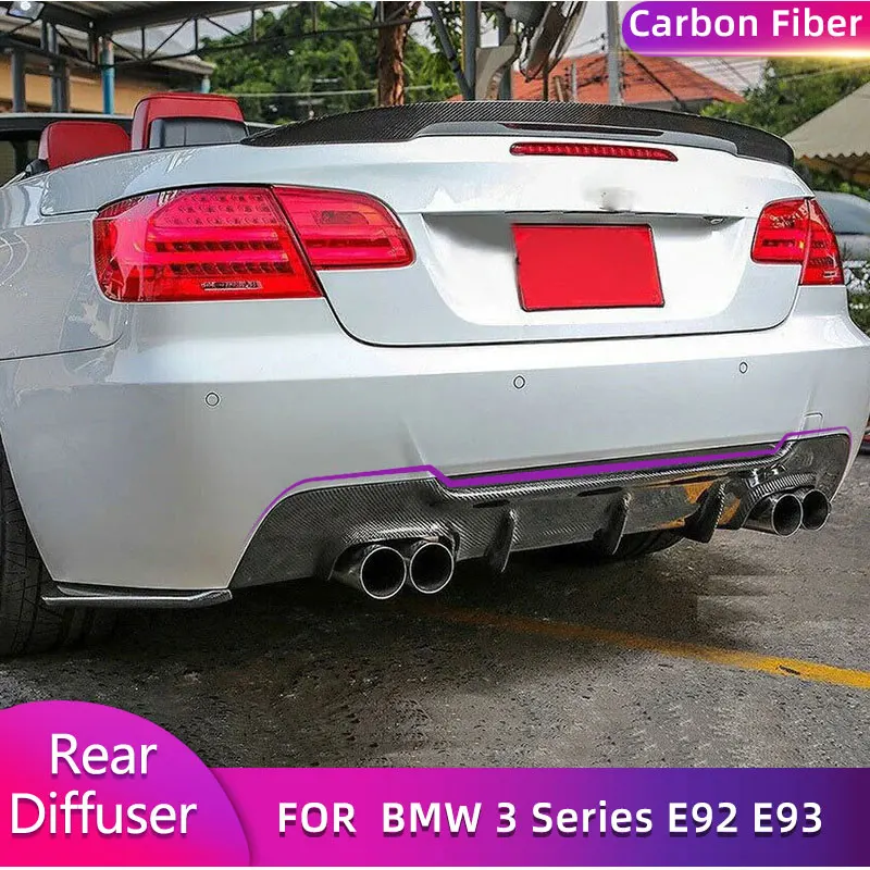 

Carbon Fiber Car Rear Bumper Diffuser Lip for BMW 3 Series E92 E93 M Sport Coupe Convertible 2007-2013 Auto Rear Diffuser Lip