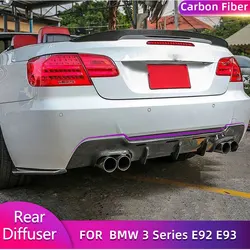 Carbon Fiber Car Rear Bumper Diffuser Lip for BMW 3 Series E92 E93 M Sport Coupe Convertible 2007-2013 Rear Diffuser Lip FRP