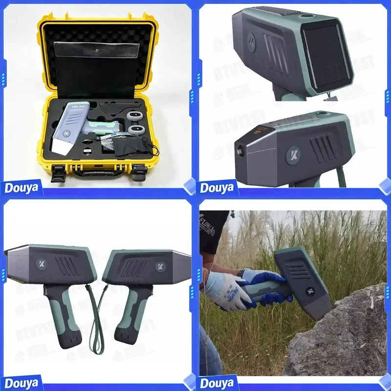 K-600 Handheld XRF Ore Portable LCD Mineral Tester 30+ Elements (Mg-U) 3-Beam Tech IP65 Rated 1-Year Mining Geology