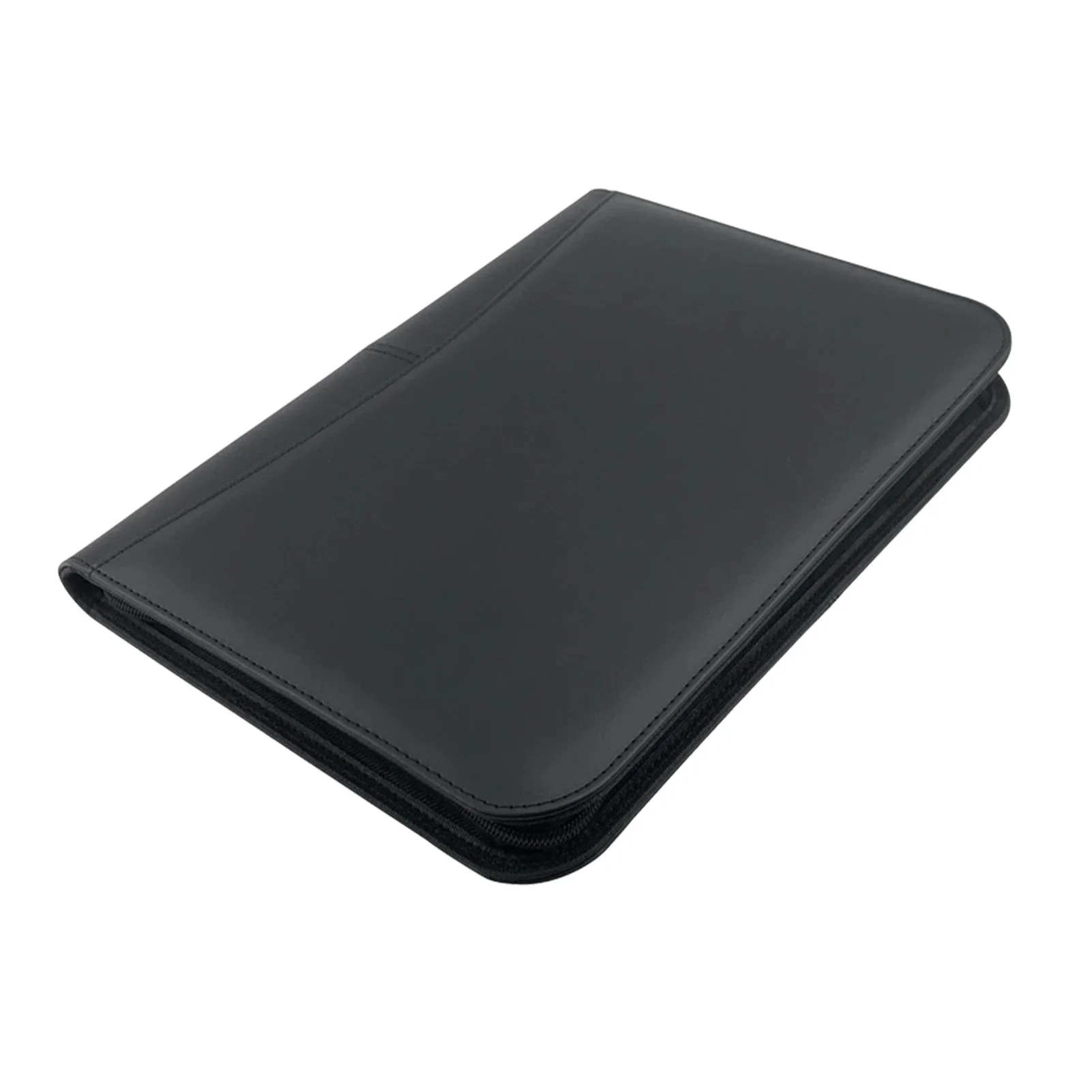 Bisofice ジッパー付きビジネスパッドフォリオ A4 PU レザーポートフォリオオーガナイザー インタビュー履歴書ドキュメントプランナーアジェンダホルダー用