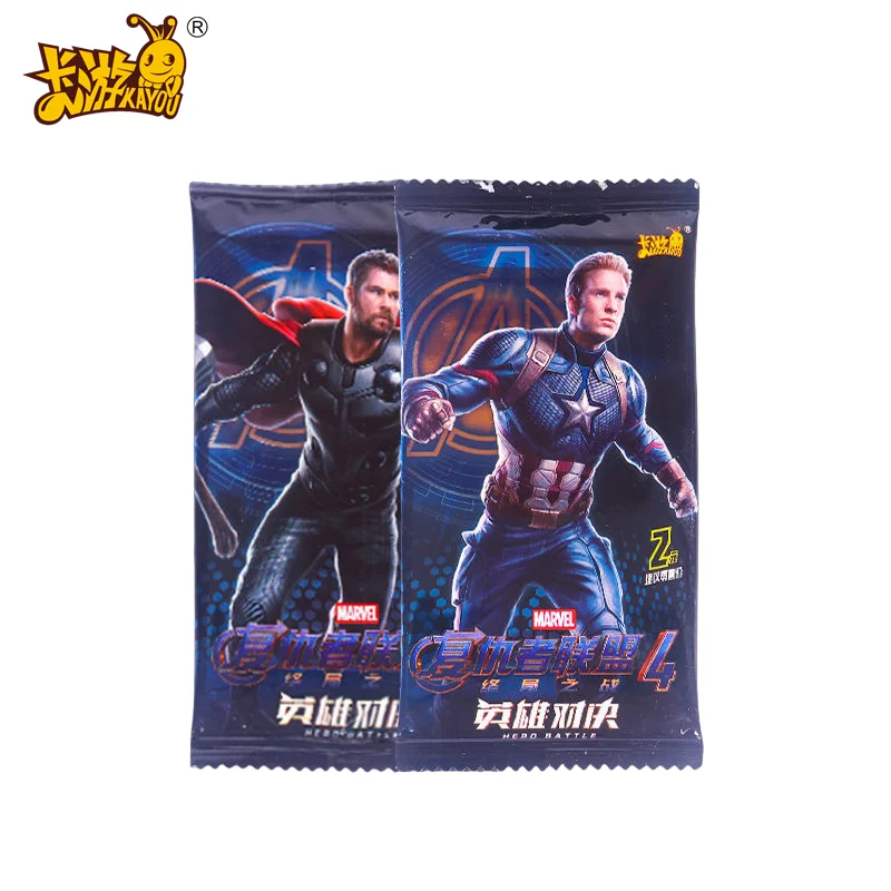 KAYOU Original Avengers4 Collection Cards SSR GR Spider-Man Iron Man Captain America Anime Party Playing Games kids Toys Gift