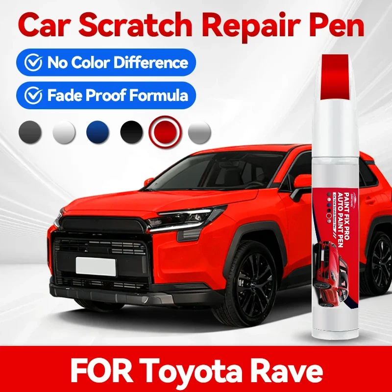 

Ручка-корректор для ремонта лакокрасочного покрытия Toyota Rave 1990-2026, средство для удаления царапин, аксессуары для авто, черный, белый цвет
