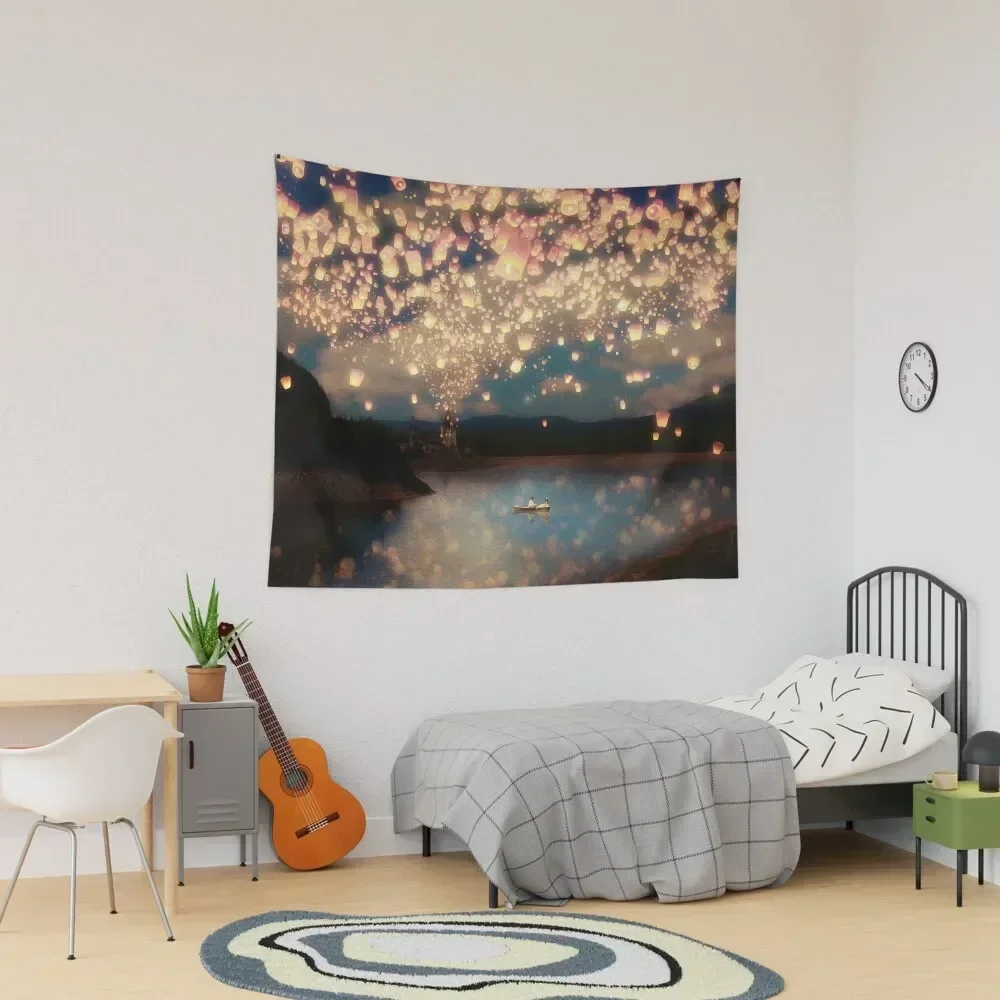 

Wish Lanterns for Love Tapestry Custom Wallpapers Home Decor Bedrooms Decor Tapestry