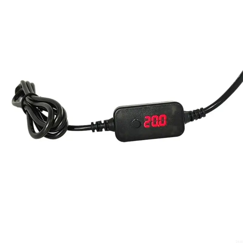 781E Voltaje ajustable Cable alimentación USB C TODC con 10 cabezales conversión adecuados para enrutador, computadora y