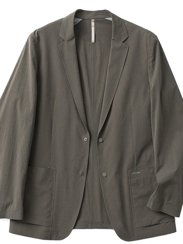 

Весенне-летний новый мужской легкий деловой досуг, высококачественный городской уличный дышащий трехстойкий резиновый костюм