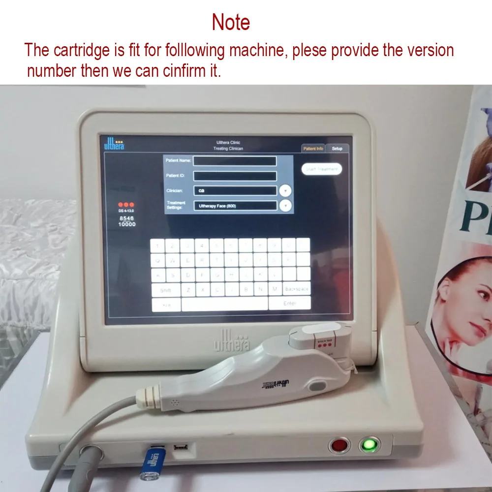 HIFU 카트리지 변환기 예비 부품 헤드 소모품 노화 방지 기계 얼굴 리프팅 피부 퍼밍 탄력 10000 탄