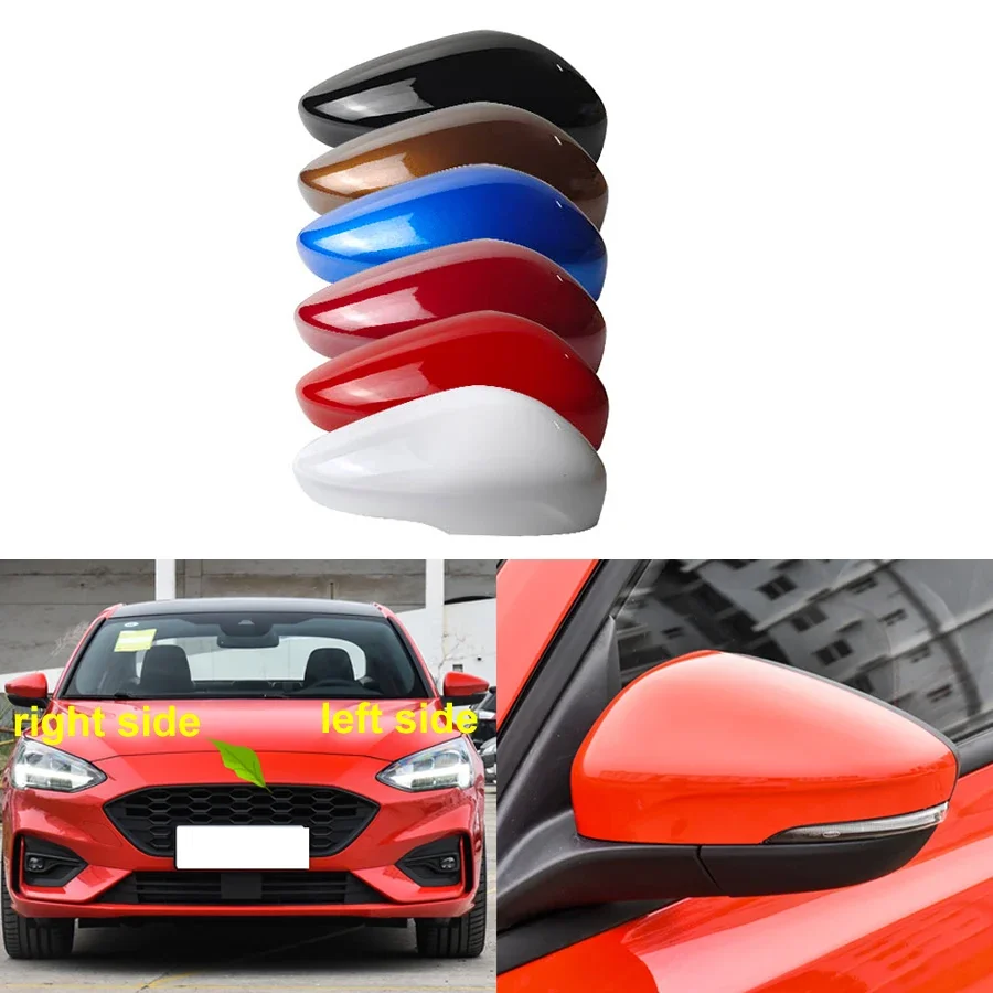 

For Ford Focus 2019 2020 2021 Car Accessories Outer Rearview Mirrors Cover Side Rear View Mirror Shell Housing Color Painted