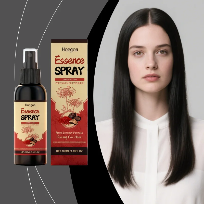 

HOEGOA Saffron Hair Care Spray - Moisturizes The Scalp Hydrates Smooths Hair With A Refreshing Texture And Portable Hair Care