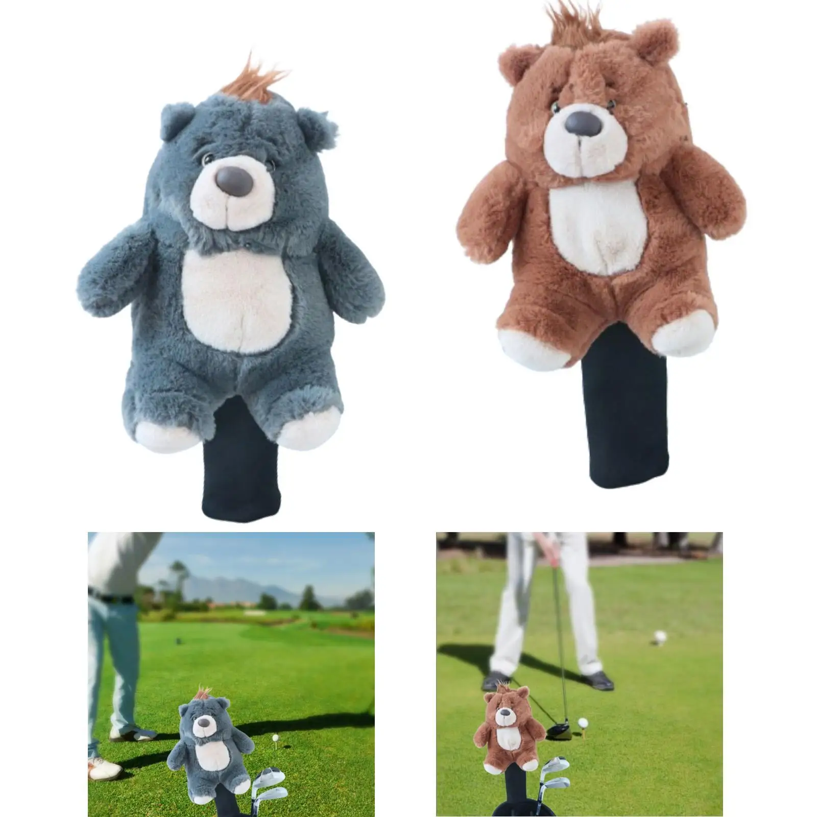 

Деревянный головной убор Bear Golf для клюшки Fairway, защитный рукав для наружного использования