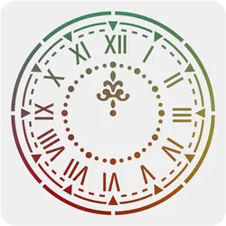 Clock Stencil Template 12