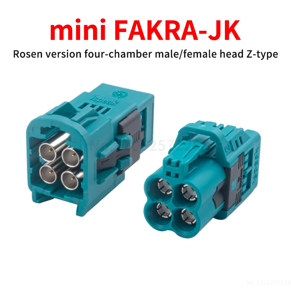 

Rosen version mini mini FAKRA four-in-one male-female connector with four chambers MINI fakra connection head (1 pcs)