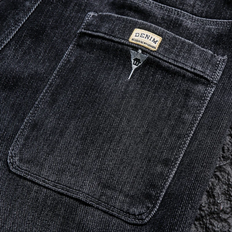 Merk heren nieuwe herfst jeans zwart grijs stretch slanke rechte denim broek trendy merk streetwear mode knappe mannen broek