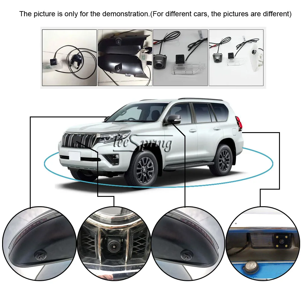 360 Degree Bird View Surround System for Toyota Levin 2016-2019 Panoramic 360°Front Rear Left Right 4pcs Cameras