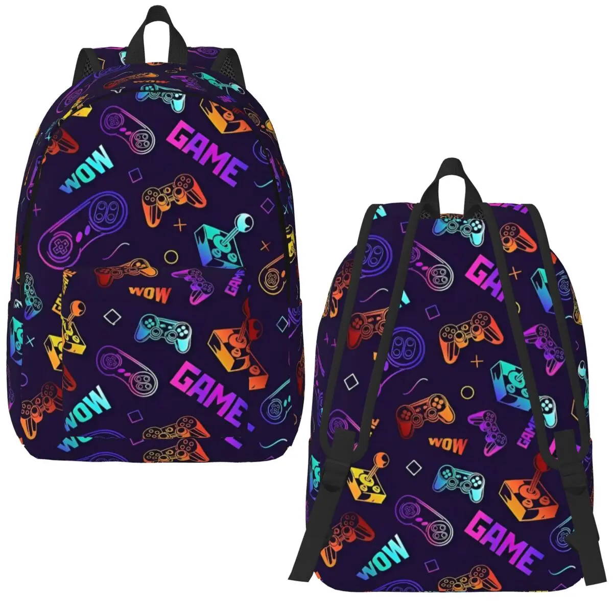 

Рюкзак с игровым контроллером для видеоигр для мужчин и женщин, повседневный школьный рюкзак для пешего туризма, путешествий, сумка на плечо для ноутбука, уличная сумка