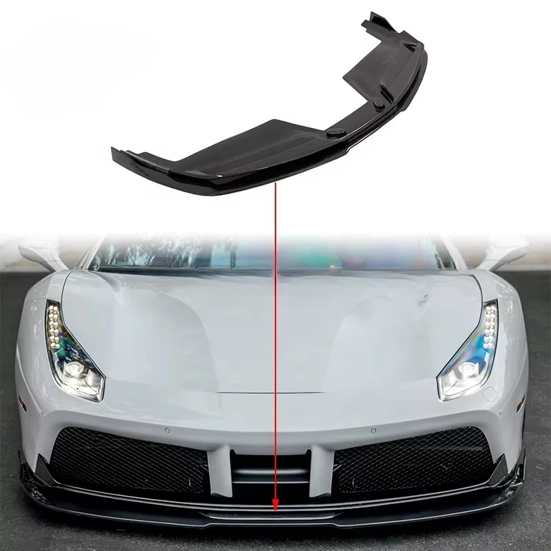 

Turning to Vors Style High Glossy Carbon Fiber Car Front Bumper Chin Spoiler Lip for Ferrari 488customcustom