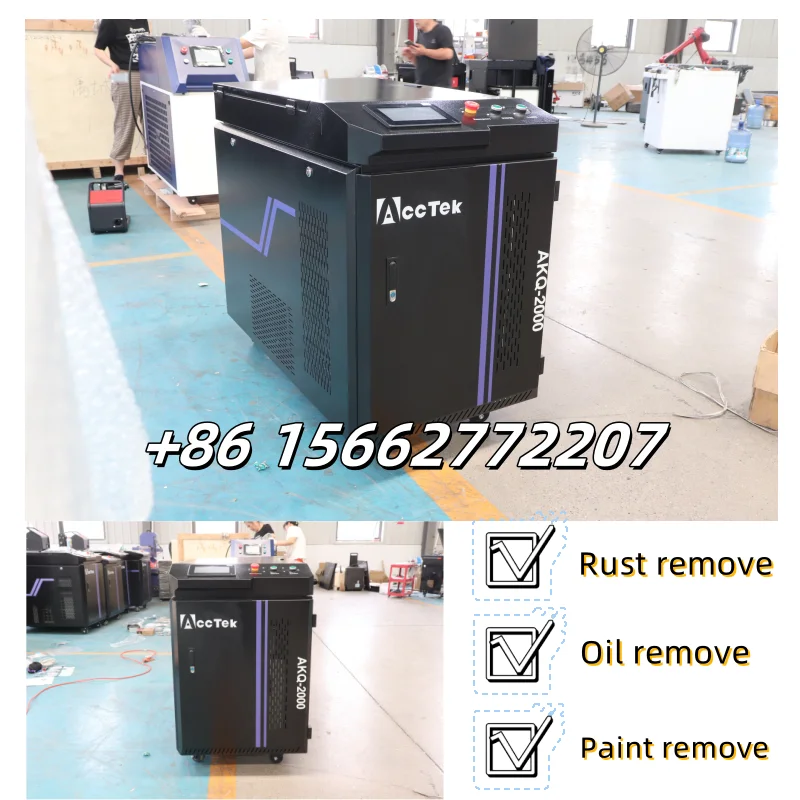 

Portable Laser Cleaning Machine Equipment Rust Removal metal Oxide Cleaner Handheld 1000W 1500W 2000W 3000W