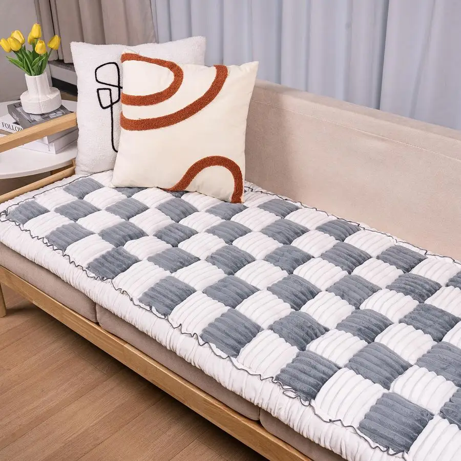 

Couch Cover Protector, Dog Bed Mat for Couch Washable Pet Bed Cover, Large Dog Blanket Pet Friendly Sofa Cover, BlueGrey, 27 82