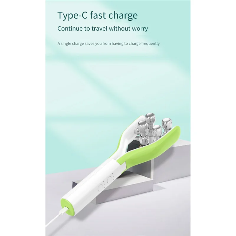 ABKR-EMS Microcurrent Roller Face-Slimming Artifact V-Face Beauty Facial Massager For Firming And Lifting The Face