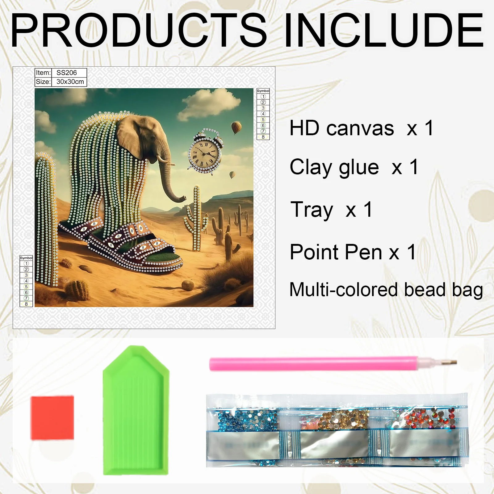 Kit de Pintura em Diamante com - Art Craft Elephant avaliação e preço