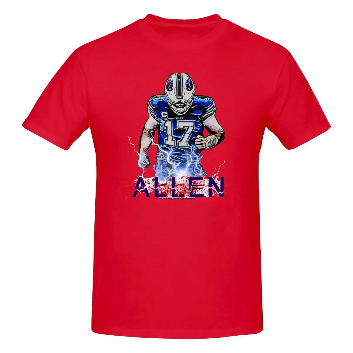 Buffalo 17 Josh Allen Bills 2021 camicia t-Shirt Tee Gift Cotton Classic Best Seller