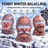 3D Face Balaclava Hat Funny Full Face Covering Hood Balaclava Motorcycle Riding Skiing Face Mask Balaclava Outdoor Warm Hat 3