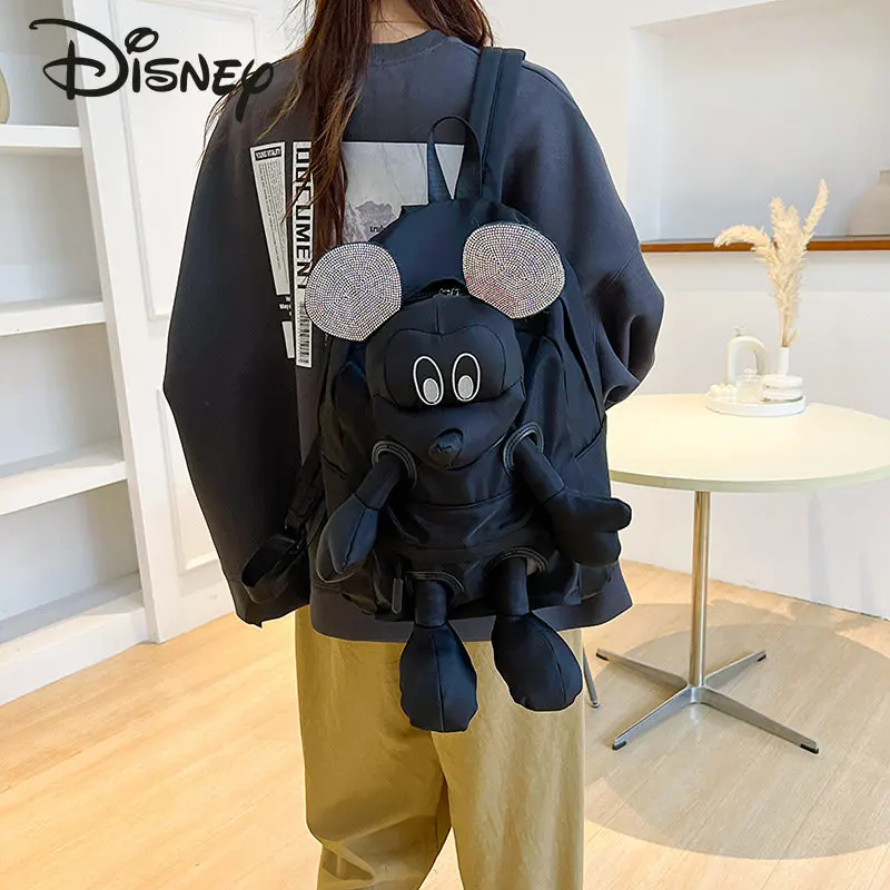 Disney Mickey\'s New Cartoon Children\'s Backpack Fashion Large Capacity Student Backpack High Quality Versatile Casual Backpack