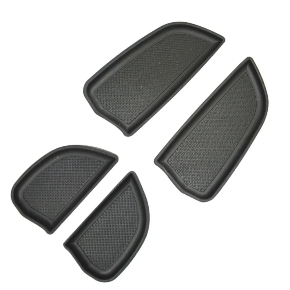 Door Handle Trim Pad Cover Armrest Pad Black Door Handle Slot Pad ABS Plastic Material Easy Installation Process