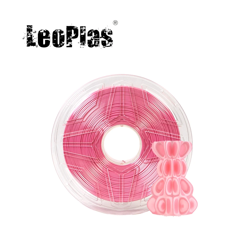 

LeoPlas Pink Ultra Silk PLA Filament 1.75mm 1kg For FDM 3D Printer Pen Consumables Printing Supplies Plastic Material