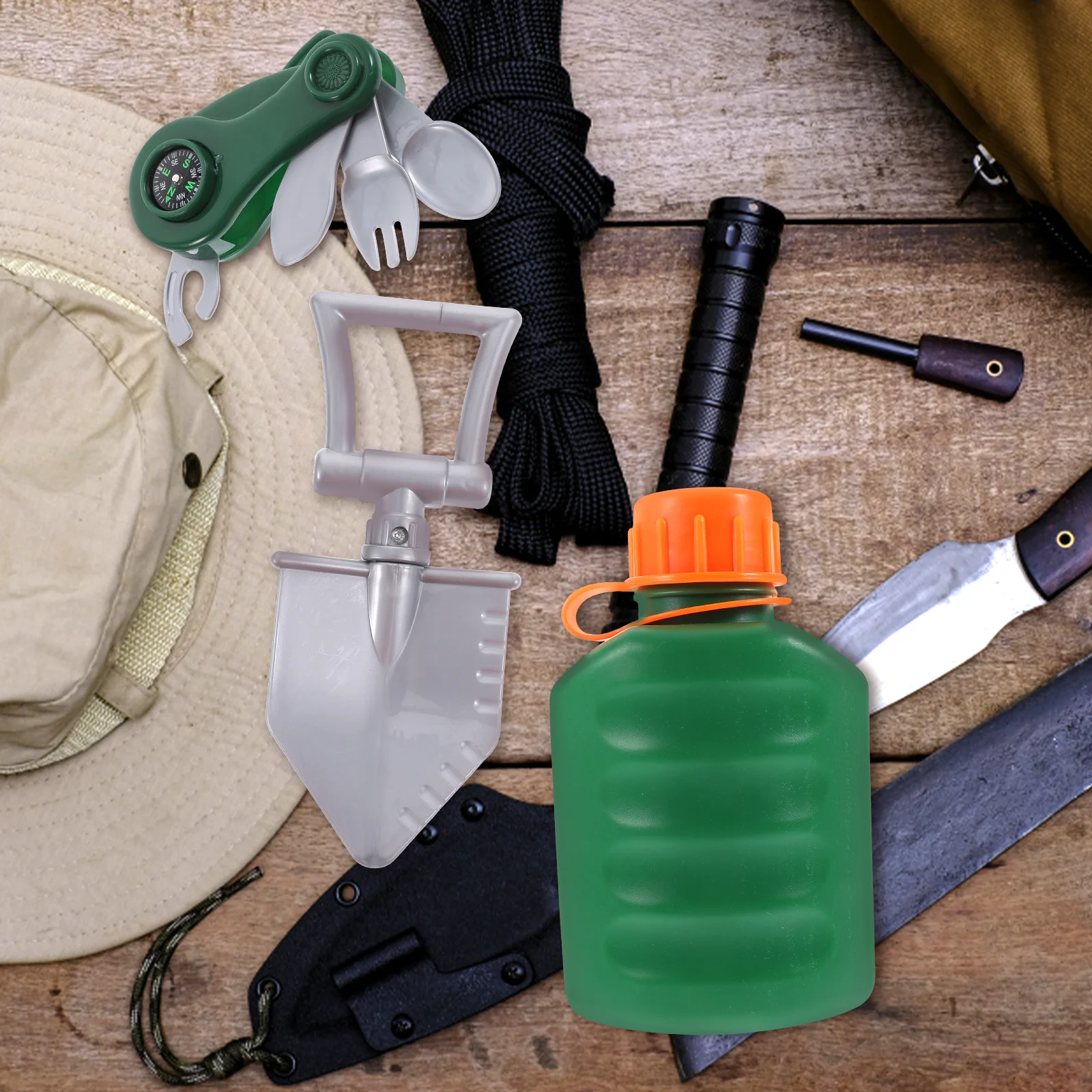 

Explorer Prop Set Children's Adventure Tool Kit Cosplay Outdoor Exploration Costume Accessories for Kids Birthday Party
